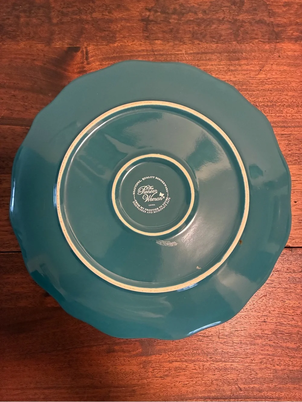 Set of 3 The Pioneer Woman Mix & Match Plates Teal & Floral - One is NWT